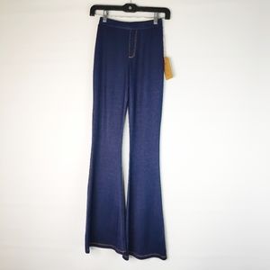 Wanderlux Flared Leggings Pull On Elastic Waist